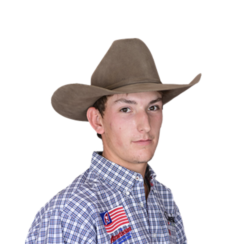 Photo of American Hat Company 1000x felt cowboy hat in natural.