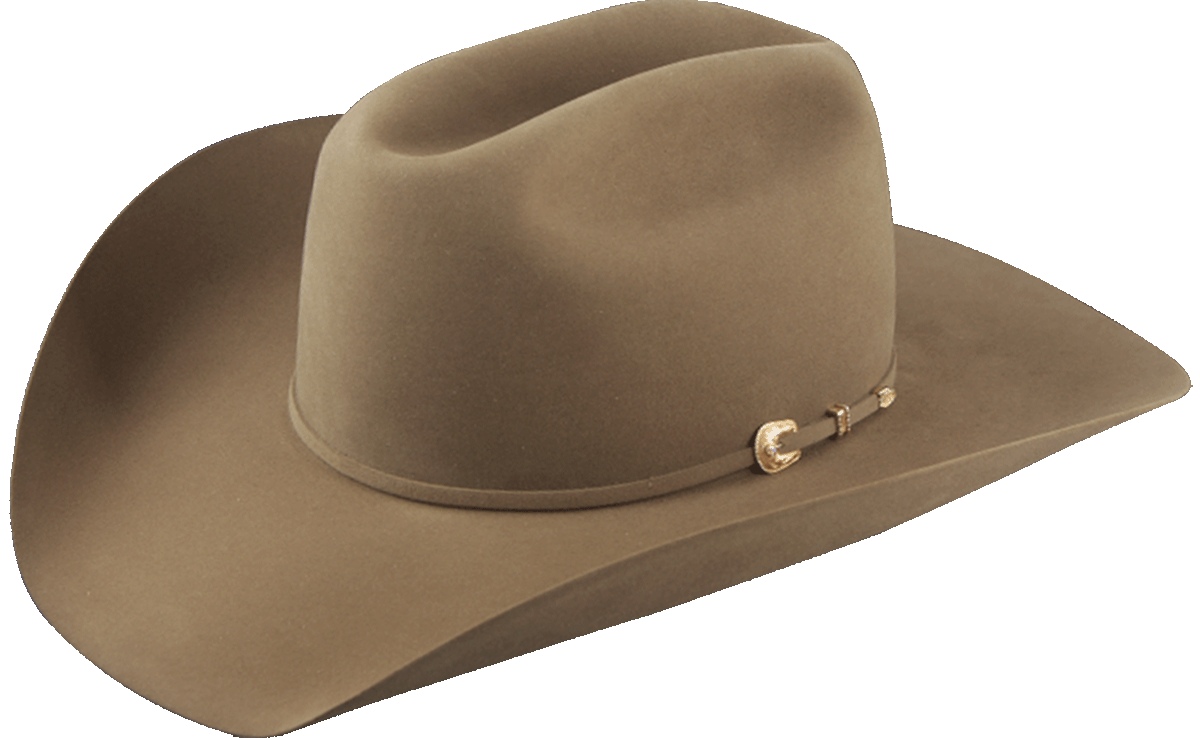 A photo of an American Hat Company 1000X felt cowboy hat in the color pecan.