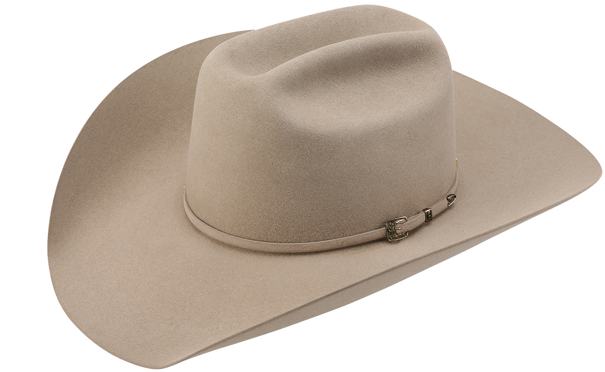 A photo of an American Hat Company 1000X felt cowboy hat in the color pecan.