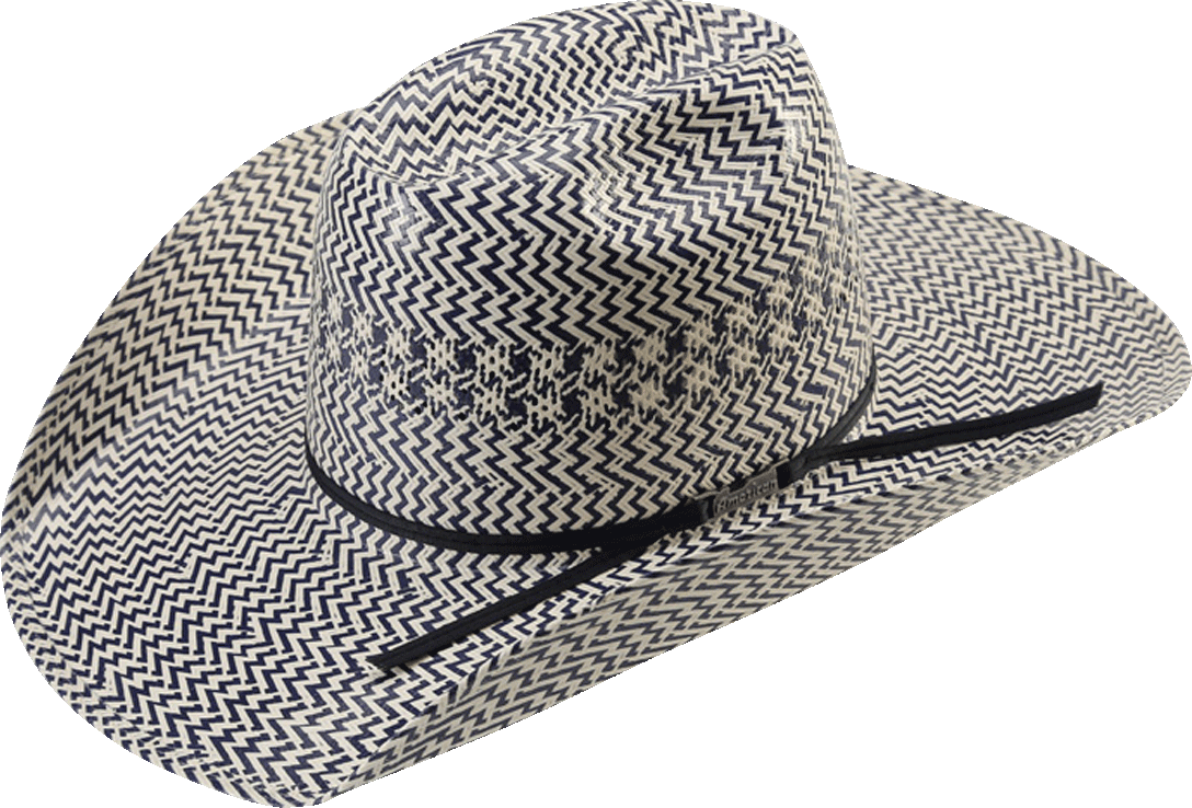A photo of an American Hat Company 1000X felt cowboy hat in the color black.