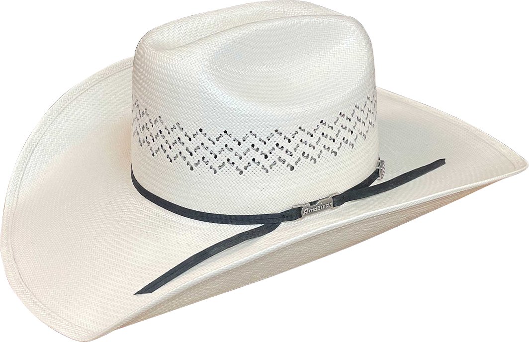 A photo of an American Hat Company 1000X felt cowboy hat in the color silver belly.
