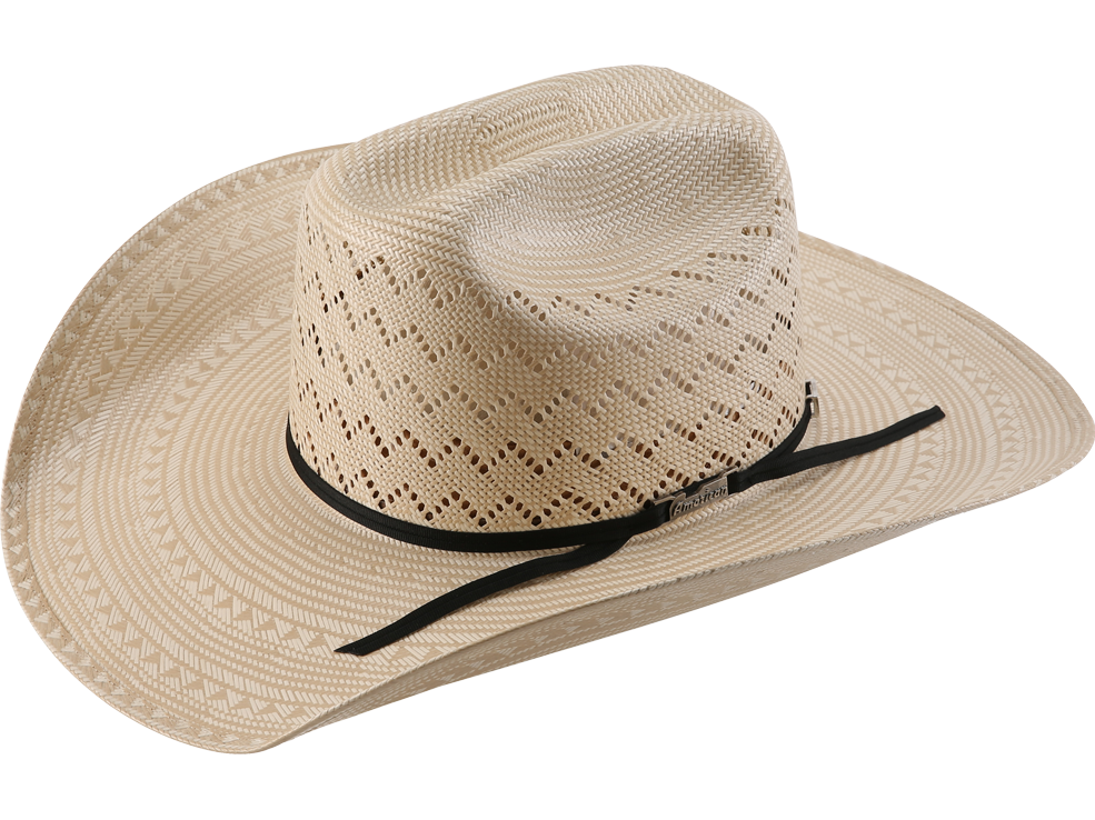 A photo of an American Hat Company 1000X felt cowboy hat in the color black.