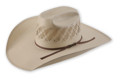 A photo of an American Hat Company 1000X felt cowboy hat in the color pecan.