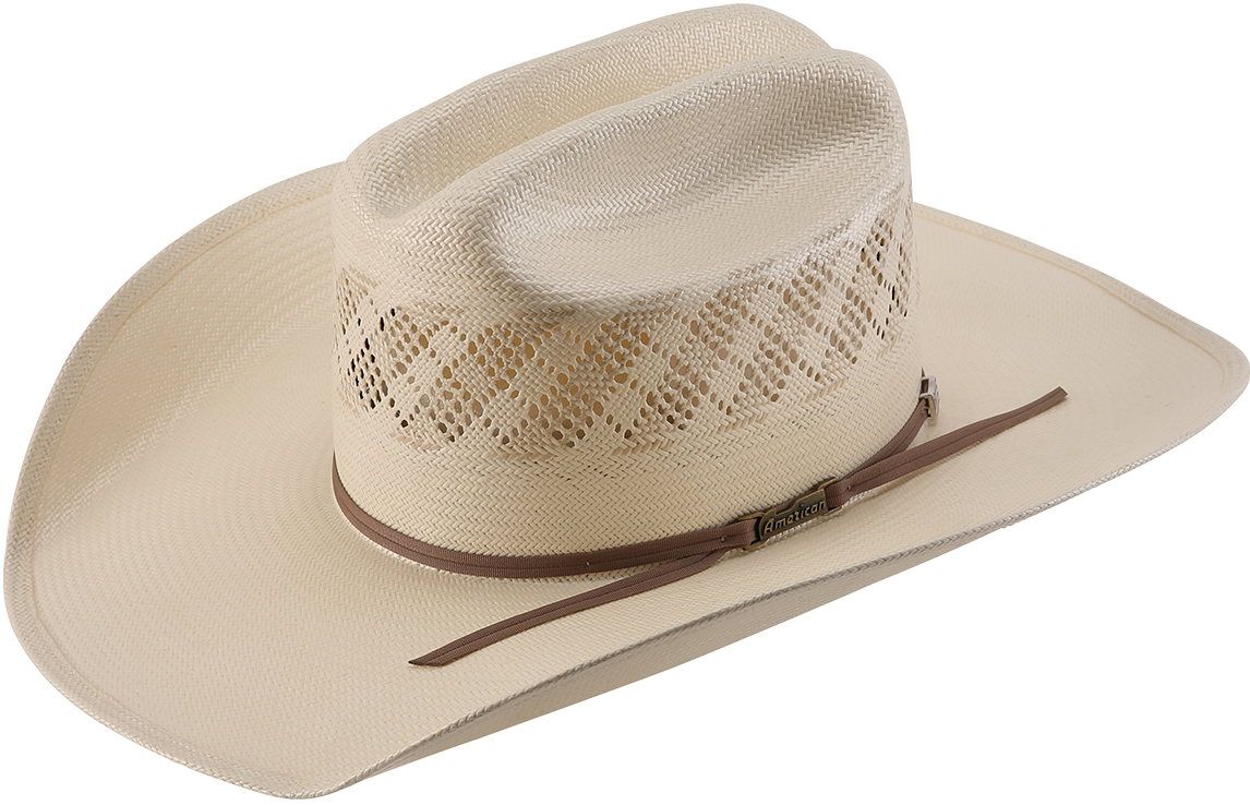 A photo of an American Hat Company 1000X felt cowboy hat in the color silver belly.
