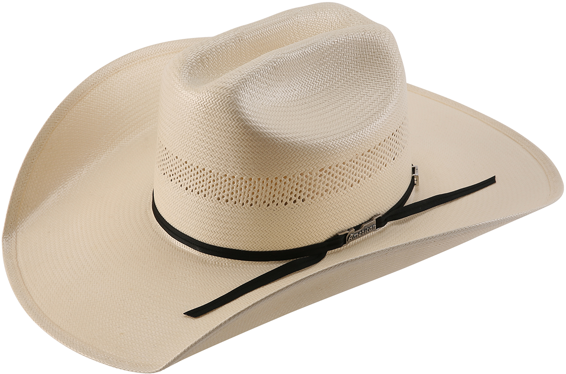 A photo of an American Hat Company 1000X felt cowboy hat in the color black.