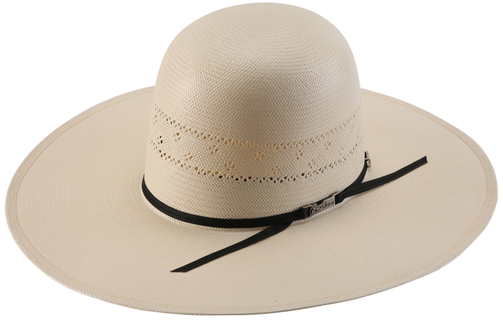 A photo of an American Hat Company 1000X felt cowboy hat in the color silver belly.