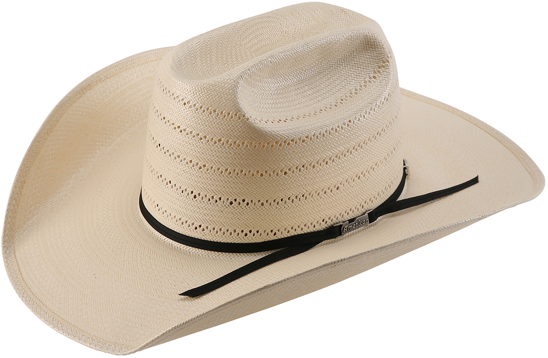 A photo of an American Hat Company 1000X felt cowboy hat in the color black.