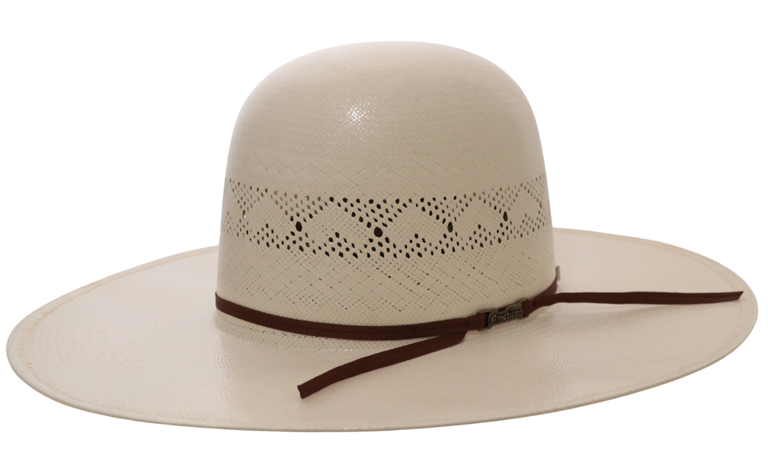 A photo of an American Hat Company 1000X felt cowboy hat in the color silver belly.