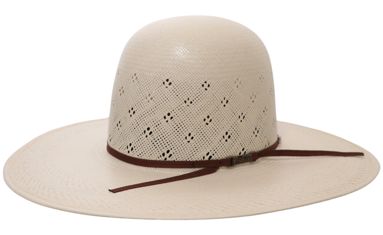 A photo of an American Hat Company 1000X felt cowboy hat in the color silver belly.