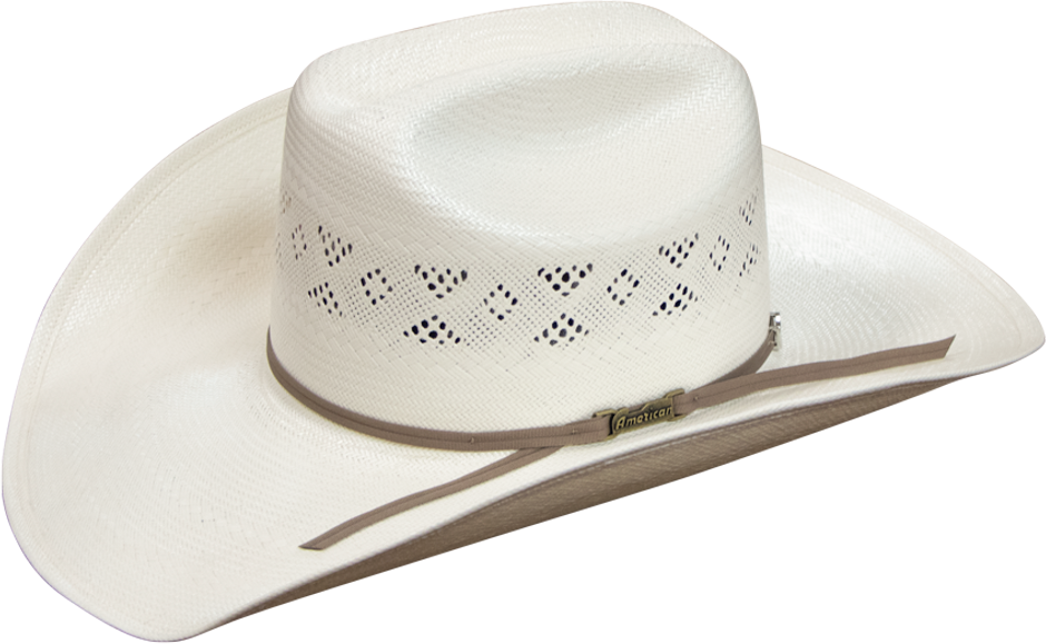 A photo of an American Hat Company 1000X felt cowboy hat in the color silver belly.