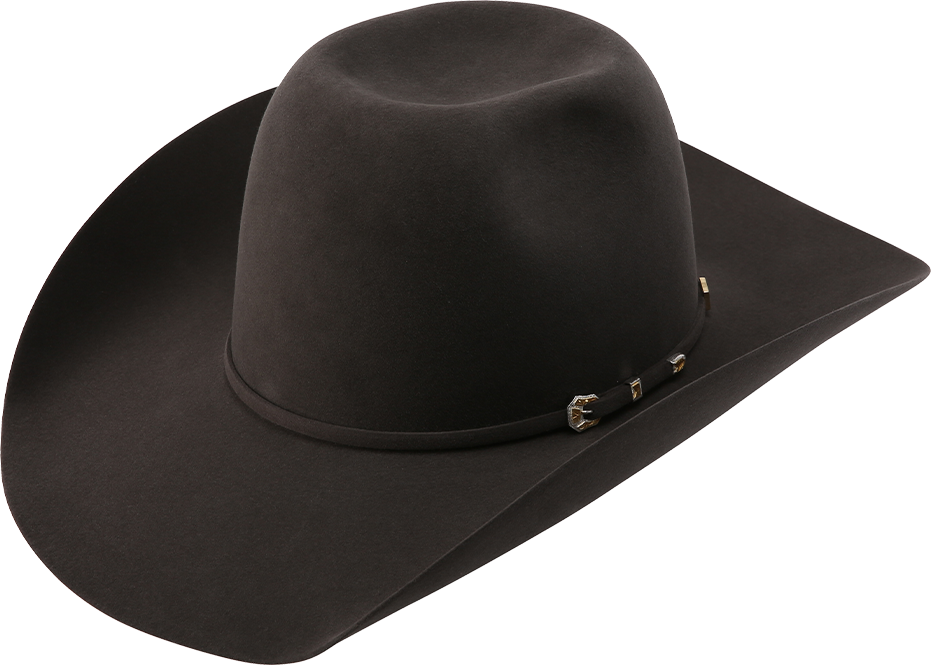 Tuf Cooper 200X felt cowboy hat in the color silver belly.