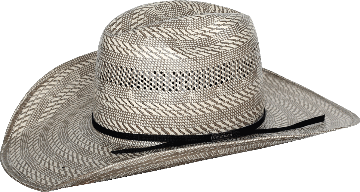 A photo of an American Hat Company 1000X felt cowboy hat in the color black.