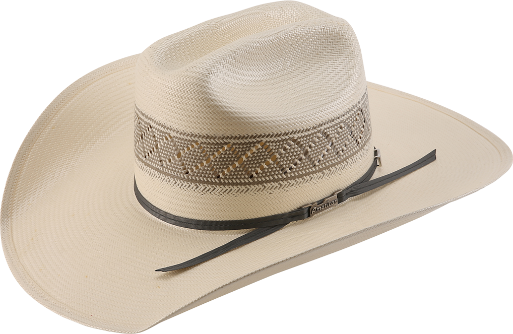 A photo of an American Hat Company 1000X felt cowboy hat in the color silver belly.