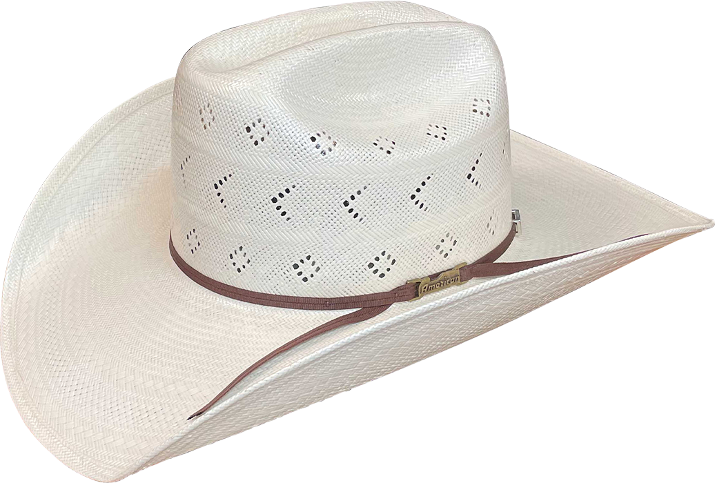 A photo of an American Hat Company 1000X felt cowboy hat in the color black.